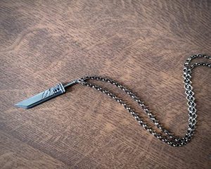 925 Sterling <span class=keywords><strong>Silver</strong></span> Bạc <span class=keywords><strong>Final</strong></span> <span class=keywords><strong>Fantasy</strong></span> VII Làm Lại Đám Mây Buster Thanh Kiếm Mặt Dây Chuyền Vòng Cổ - Product Image 6