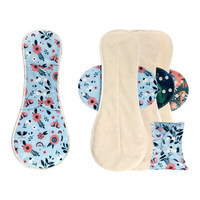 Serviettes hygiéniques réutilisables en charbon de bois, contrôle des odeurs, respirantes, lavables, serviettes menstruelles en tissu réutilisables