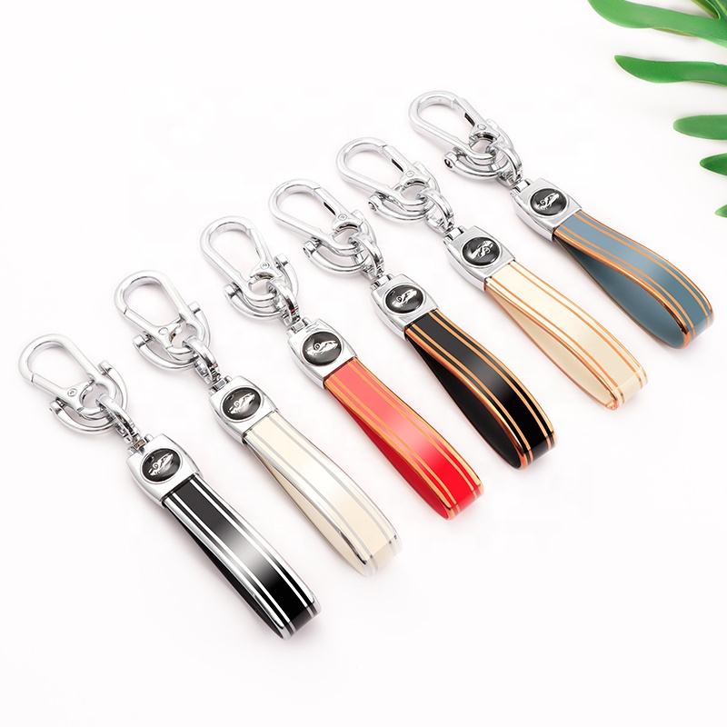 Simple Stainless Steel Accessories Car Logo Keyring Keychains