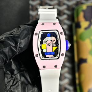Reloj de Alta Calidad de 45x31 mm, Caja de Cerámica Rosa, Movimiento 6T51, Reloj Mecánico Automático, Reloj de Moda Versátil para Mujer - Product Image 1