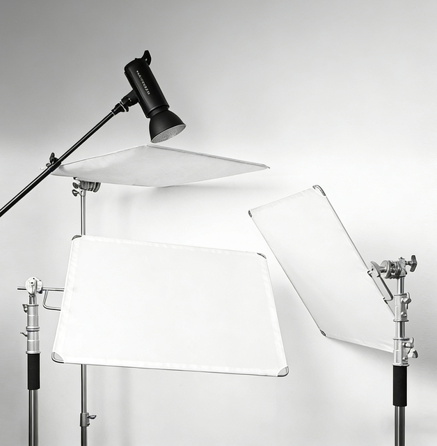 GuangYi Stainless Steel Flag High Quality Photography Diffuser Panel & Black/White Reflector Studio Equipment Private Mold