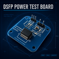 Carte de test d'alimentation DSFP JXJY001 pour l'évaluation du vieillissement et du couplage des transceivers optiques et l'intégration complète du système