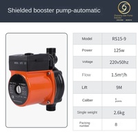 Pompe de circulation automatique RS15/9 en fonte, haute pression, pour chauffage et eau froide/chaude, 110V/220V