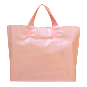 Bolsas de plástico transparente con asas <span class=keywords><strong>Bolsa</strong></span> de compras con asa de plástico reciclable Bolsas de plástico ecológicas personalizadas Bolsas pesadas - Product Image 5