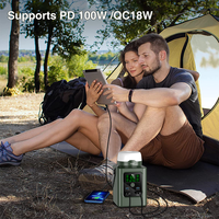 UNIXPOW PD-A100F 36000mAh 115.2Wh 90W Chargeur rapide Lampe LED extérieure Station d'alimentation portable avec batterie LiFePO4
