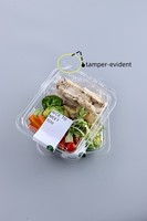 Conteneur alimentaire de stockage en plastique personnalisé, fourniture d'usine, doseur en plastique boîtes à fruits, conteneur d'emballage de fruits