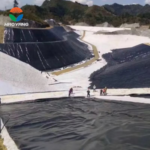 Revestimiento para Estanques de HDPE de 500 Micras - Geomembrana Negra Resistente a los Rayos UV, Equivalente a la Calidad <span class=keywords><strong>Solmax</strong></span>, para Estanques de Piscicultura - Product Image 2
