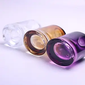 Bouteille en verre d'huile essentielle vide ovale de haute qualité de 30ml avec flacons compte-gouttes en verre