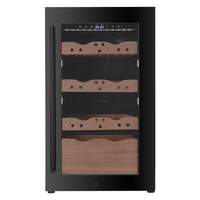 VI40C, vente directe d'usine, réfrigérateur électrique à cigares, refroidisseur en bois, armoire en cèdre espagnole, compresseur 118L, humidificateur à cigares