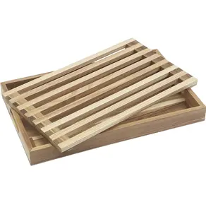 木制切菜板收集器面包切片机适用于厨房木制面包切菜板带断架