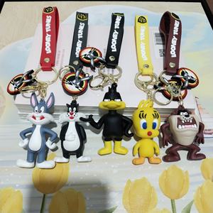 Contoh Gratis Gantungan Kunci Karakter Anime Jepang 3D Kartun, Gantungan Kunci Karakter Film Amerika dari Karet PVC Lunak - Product Image 6