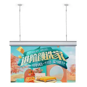 Bannières publicitaires promotionnelles en gros, supports muraux en bois pour supermarchés et magasins de détail - Product Image 1