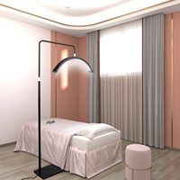 Lampe de sol professionnelle de 28 pouces à lumière froide sans ombre pour le tatouage des sourcils, le nail art et les extensions de cils en salon