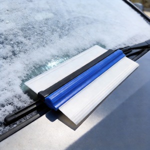Car Silicone Squeegee For <b>Window</b> Cleaning Durable <b>Plastic</b> Handle With Soft Rubber Blade For Vehicle Glass Maintenance - Product Image 1