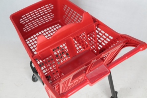 Highbright Hot-Seller <b>Plastic</b> Shopping <b>Trolley</b> for Supermarket & Retail Stores - Product Image 3