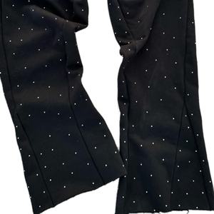 Pantalones Deportivos Casuales para Hombre, Estilo Streetwear, Lavado a la Piedra, Cintura Elástica, Corte Acampanado, Venta al Por Mayor Personalizada - Product Image 3