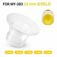 Tire-lait électrique portable avec bouclier en silicone de 24 mm et inserts d'embout en option, accessoires de tire-lait sans BPA