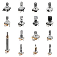SOUNDWELL Codificador Rotatorio Lineal Digital Potenciómetro EC11 11mm PEC11 Interruptor 20 Pulsos 15 Pulsos 20 30 Posiciones Doble Eje