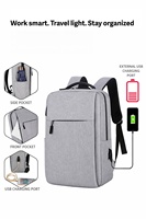 Ensemble cadeau d'entreprise - Sac à dos pour ordinateur portable en cuir imperméable, parapluie anti-UV, manchons rafraîchissants pour ordinateur portable, ensemble 3-en-1