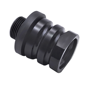 Convertisseur en acier usiné CNC <span class=keywords><strong>de</strong></span> précision pour la modification des systèmes d'échappement, joint fileté <span class=keywords><strong>de</strong></span> 5/8 po ID à 1/2 po OD - Product Image 2