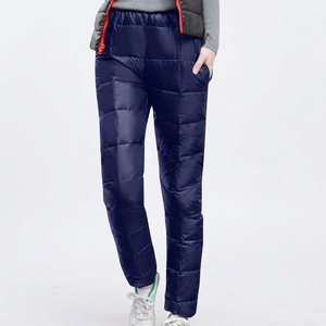 Outdoor Unisex Insulated Puffer Trousers Thick Warm Snow Pants Factory Supply Fashion Unisex Puffer Trousers - Product Image 1