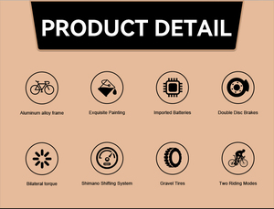 Bicicleta Eléctrica J Air FRENETICA 60KM 2022 de Tracción Trasera para Gravel y Desplazamientos Diarios, Bicicleta Eléctrica Económica de Aluminio con 9 Velocidades para Estudiantes, J Air FRENETICA Gravel - Product Image 2