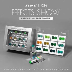 JTING Super Promotional Discount 12colors Reflective Disco Gel Polish Collection Silver Laser Set <b>Box</b> OEM Custom Design Brand - Product Image 3