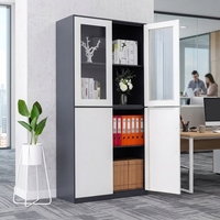 Armoire de classement métallique sécurisée à succès, avec étagères réglables, structure KD, personnalisable OEM