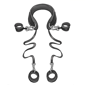 ציוד ריסון עמיד מתוצרת סין, מכשירי קשירה ידידותיים לעור, ריסונים למיטה ללא מאמץ, ריסונים לקשירה. - Product Image 2