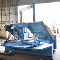 Scie à ruban à double colonne GT4250X 5,5 kW, serrage hydraulique, facile à utiliser, 69 m/min, scie à ruban à table coulissante pour la découpe des métaux