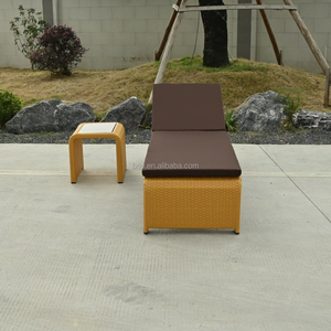 <span class=keywords><strong>Chaise</strong></span> longue d'extérieur moderne pour hôtel, mobilier de jardin, lit de soleil pour villa de plage, <span class=keywords><strong>chaise</strong></span> longue en rotin et métal pour balcon, vente en gros - Product Image 1
