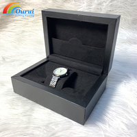 Kotak & Wadah Jam Tangan Hitam Kustom, Kotak Jam Tangan Mewah Satu Slot Hijau Berkualitas Tinggi, Kotak Kemasan Jam Tangan Kustom dengan Logo untuk Pria Wanita