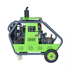 เครื่องทำความสะอาดท่อระบายน้ำสำหรับงานหนัก45Hp เครื่องทำความสะอาดท่อระบายน้ำ22L/นาทีและท่อขุดลอกการทำความสะอาดเชื้อเพลิงดีเซลด้วยตนเองสภาพใหม่ - Product Image 1