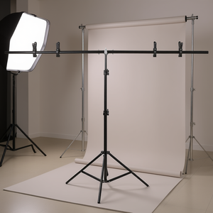 Kshioe T-Shape <b>Backdrop</b> <b>Stand</b> 150cm Crossbar Clamps Studio Shoot - Product Image 2