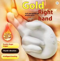 Handmassagegerät Großhandel Realistischer Finger-Bewegungs-Klitoris-Stimulator mit Heizfunktion Flexibler Handvibrator