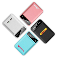 Mini batterie d'alimentation Portable OEM, 3000mah, 10000mah, 20000mah, Charge rapide, affichage numérique LDE pour Logo de la société, chargeur
