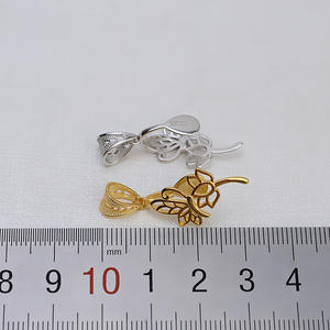 Colgante de Perla Barroca de Plata S925 para Mujer, Accesorios de Joyería de Moda DIY, Colgante de Perla Alien 1403 con Soporte Vacío - Product Image 3