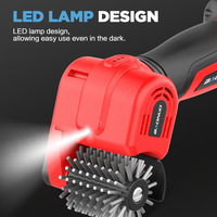 Brosse électrique sans fil pour barbecue Amz Hot, brosse LED en acier inoxydable, brosse rotative rechargeable, outil de nettoyage de grille de barbecue