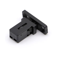 Interrupteur de verrouillage à ressort en métal de type poussoir (noir 6V) pour portes d'armoire et de poubelle pour un accès pratique et pratique