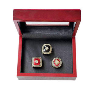 NFL Set cincin kejuaraan coklat 1950-1955 1964 Cleveland cincin olahraga cangkang berlapis emas 18K bergaya CMA paduan dibuat bersertifikat - Product Image 5