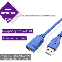 Câble d'extension Usb3.0 personnalisé OEM mâle vers femelle câble de données ordinateur disque dur Usb souris clavier câble d'extension Usb