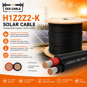 Câble solaire rouge ou noir 4mm/6mm/10mm Fabricants de câbles Pv pour câble de système solaire - Product Image 2