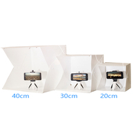 Fabrika doğrudan satış taşınabilir foldkable LED mini fotoğraf stüdyo ışığı kutusu fotoğraf stüdyosu mobil veya kamera için 20/30 /40cm