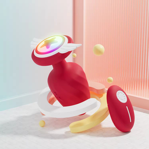 New Arrived Light Anal Butt Plug <b>Vibrators</b> <b>Remote</b> <b>Control</b> 12 Vibrations Silicone ABS Material Angel Wings Base Fantasy Sex Toys - Product Image 5
