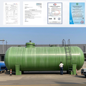 Réservoir de stockage de technique d'enroulement de FRP pour le réservoir d'agitateur d'eau et de produits chimiques - Product Image 5