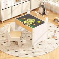 Vente chaude en bois multi-activités Table et chaise artisanales pour tout-petits ensemble pour salle de classe