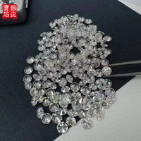 Diamantes Sueltos al por Mayor, 100% Aprobados por el Probador de Diamantes, Diamantes Redondos Pequeños Creados en Laboratorio HPHT CVD, DEF VVS-VS, para la Fabricación de Joyas