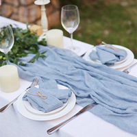 Nappes de table modernes sur mesure en gaze tissée pour mariages, événements à domicile et fêtes – Décorations personnalisées en gros