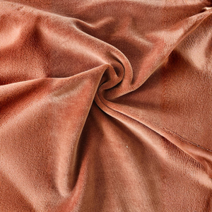 High Quality 240 gsm Cotton Knitted Velour Fabric 80% Cotton 20% Polyester 180 cm Velvet Fabric Bulk - Product Image 3