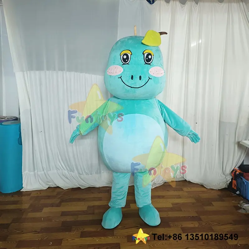 Funtoys personalizado divertido adulto dinosaurio mascota disfraz monstruo cocodrilo felpa Fursuit Navidad disfraces Halloween Carnaval